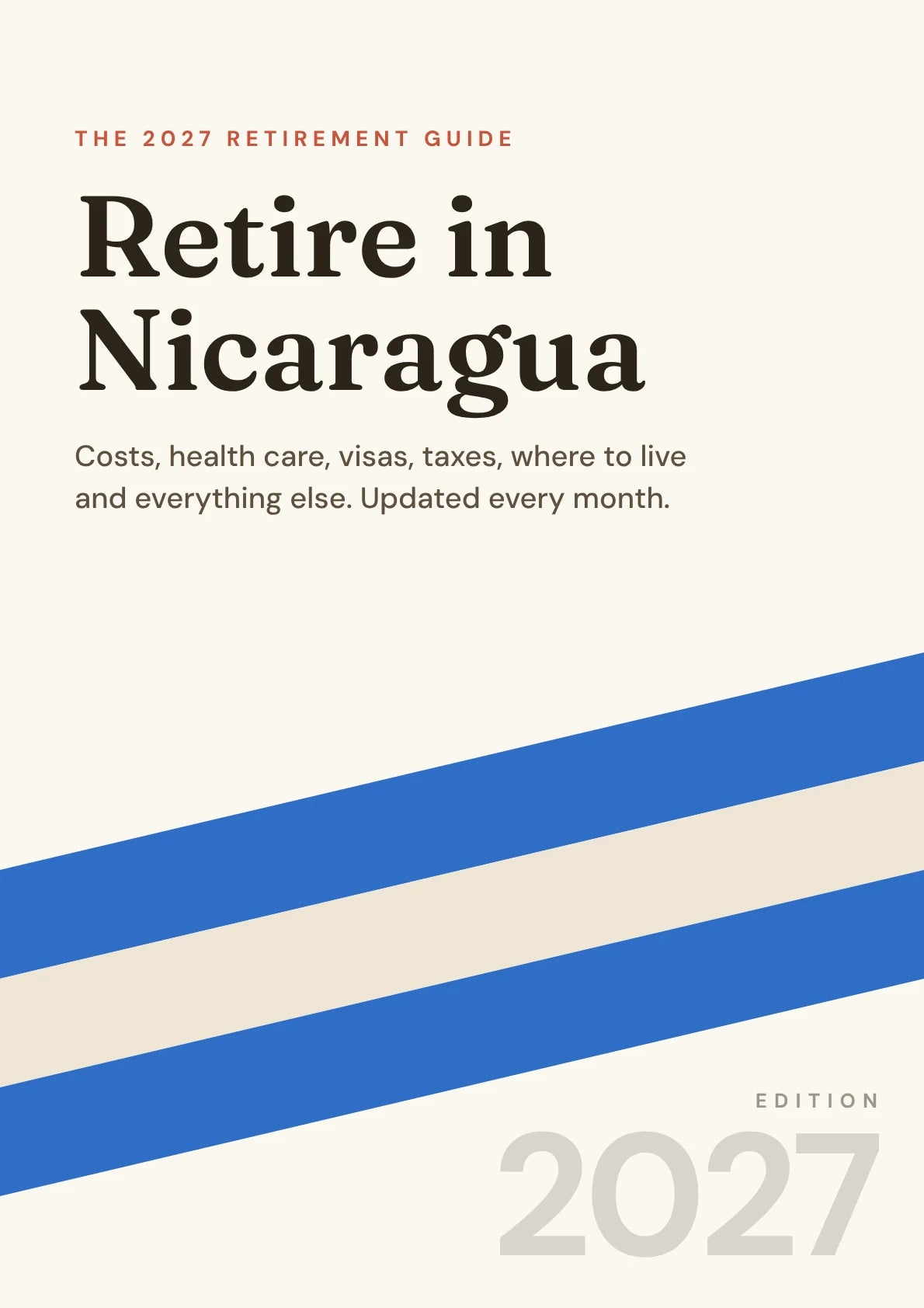 Cover of the Nicaragua retirement guide