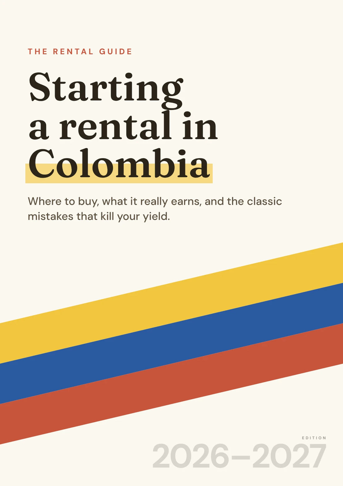 Cover of Starting a Rental in Colombia: everything explained to maximize your income