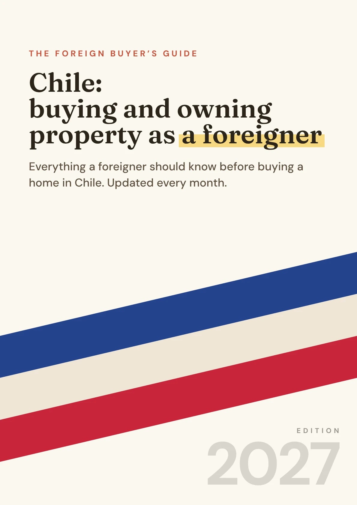 Cover of the Chile foreign buyer’s guide