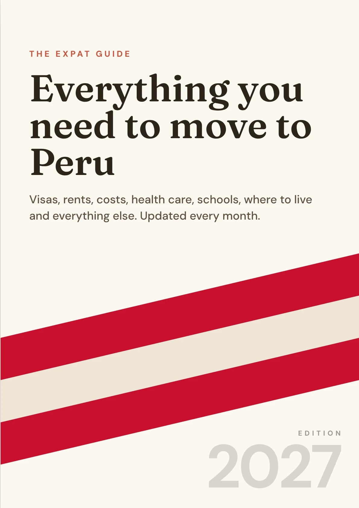 Cover of the Peru expat guide