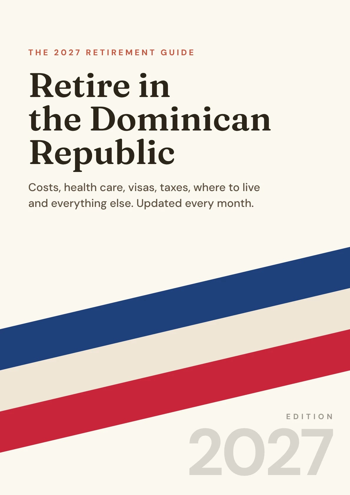 Cover of the Dominican Republic retirement guide